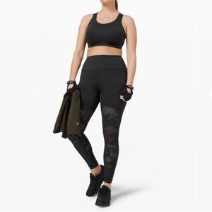 Black Lululemon Sheer Will HR Tight 28"